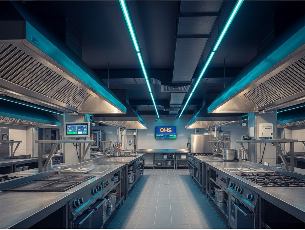 HVAC mühendisi DDC kontrol paneli önünde, tesisat odası